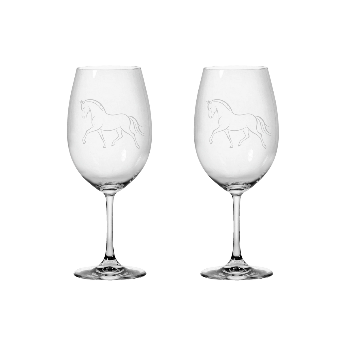 Rödvinsglas Harmony – Blyfri kristall, Fjordhäst, 2-pack