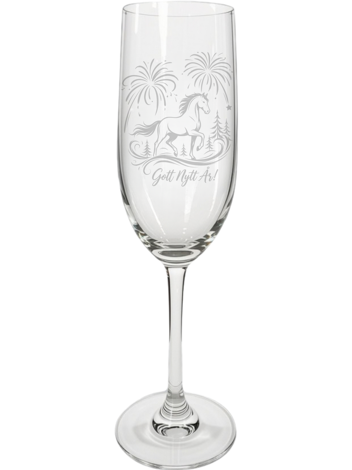 Champagneglas Nyår - Blyfri kristall (2-pack)